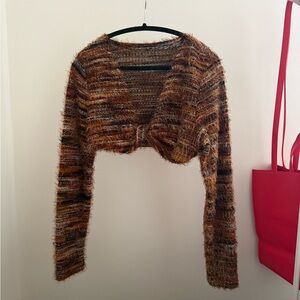 Cozy Brown Striped Women's Sweater
